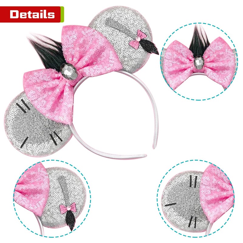 MADO Mouse Ears Headbands - Trendy Park Accessory for Women, Girls, Boys and Kids - Image 3